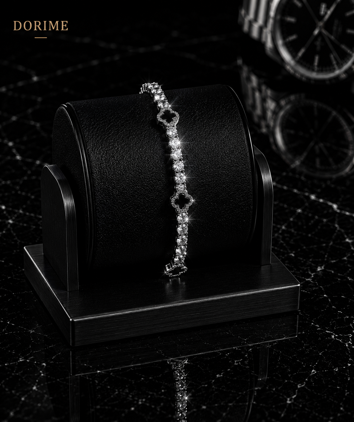 Dorime Noir Clover Bracelet
